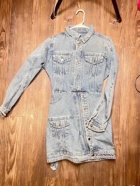 Maniere De Voir Denim Dress Small-4